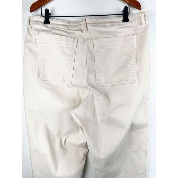 Everlane Womens The Straight-Leg Crop Pants Sandstone Beige 20 - Picture 6 of 8